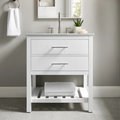 Lark Manor Carnavon Single Bathroom Vanity with Engineered Stone Top