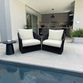 Four Hands Porto Outdoor Swivel Chair Set of 2