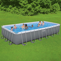 Intex Bestway Rectangular Ultra XTR Frame Swimming Pool with Pump