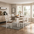 Red Barrel Studio Jordan 7-Piece Dining Set for 6 · Two-Tone Cherry & White · Mango Wood