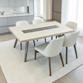 Corrigan Studio Carmena Extendable Solid Wood Base Dining Table