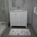Lark Manor Imogin 36'' Single Bathroom Vanity Set With Engineered Culture Stone White Top