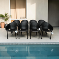 AllModern Farrah Stackable Patio Armchair (Set of 8)