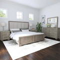 Roundhill Furniture Ennesley 5 Piece Upholstered Bedroom Set