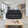 Red Barrel Studio Emryn Modern and Super Soft Faux Leather Manual Reclining Sofa with Wide Backrest