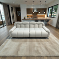 Comfy Sofas Cream Cloud Duo Simple Fabric Sofa - Small