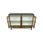 NICECABINET Vintage - Distressed Solid Wood Accent Cabinet