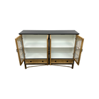 NICECABINET Vintage - Distressed Solid Wood Accent Cabinet