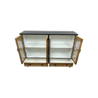 NICECABINET Vintage - Distressed Solid Wood Accent Cabinet