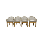 Birch Lane Akiva Patio Dining Armchair with Sunbrella Cushions (Set of 4)