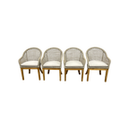 Birch Lane Akiva Patio Dining Armchair with Sunbrella Cushions (Set of 4)