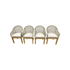 Birch Lane Akiva Patio Dining Armchair with Sunbrella Cushions (Set of 4)