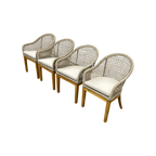 Birch Lane Akiva Patio Dining Armchair with Sunbrella Cushions (Set of 4)