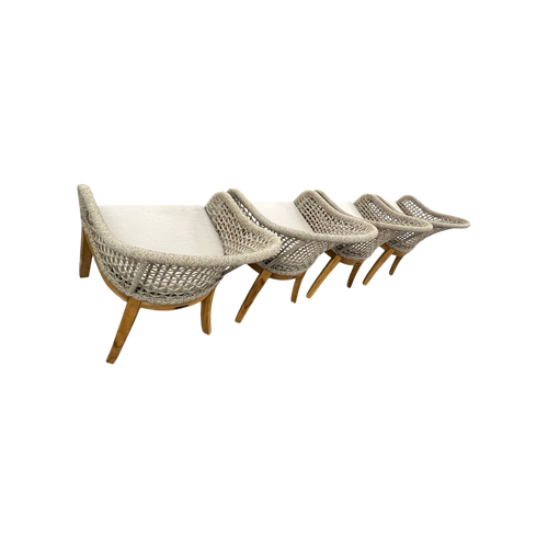 Birch Lane Akiva Patio Dining Armchair with Sunbrella Cushions (Set of 4), image 8