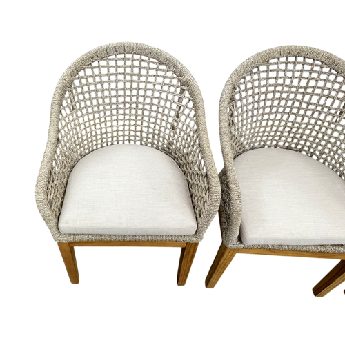 Birch Lane Akiva Patio Dining Armchair with Sunbrella Cushions (Set of 4), image 12