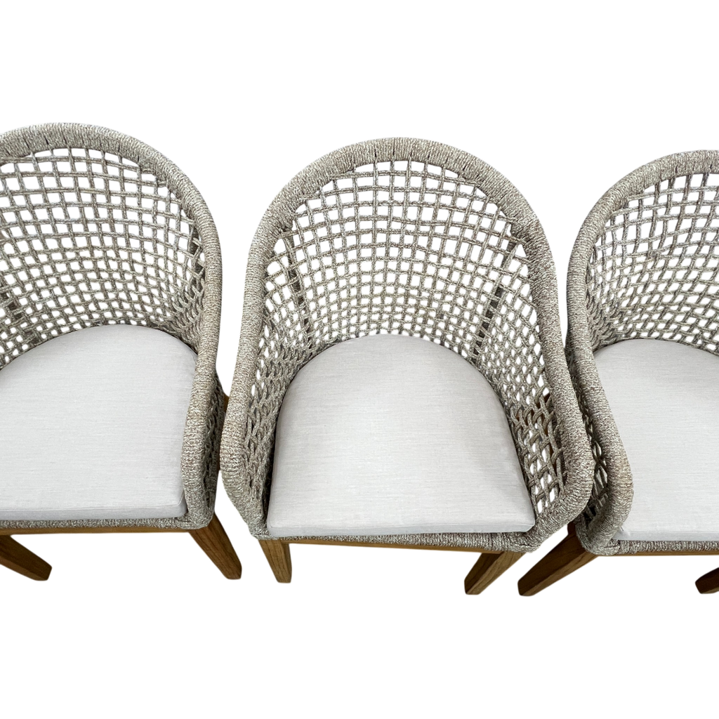 Birch Lane Akiva Patio Dining Armchair with Sunbrella Cushions (Set of 4)