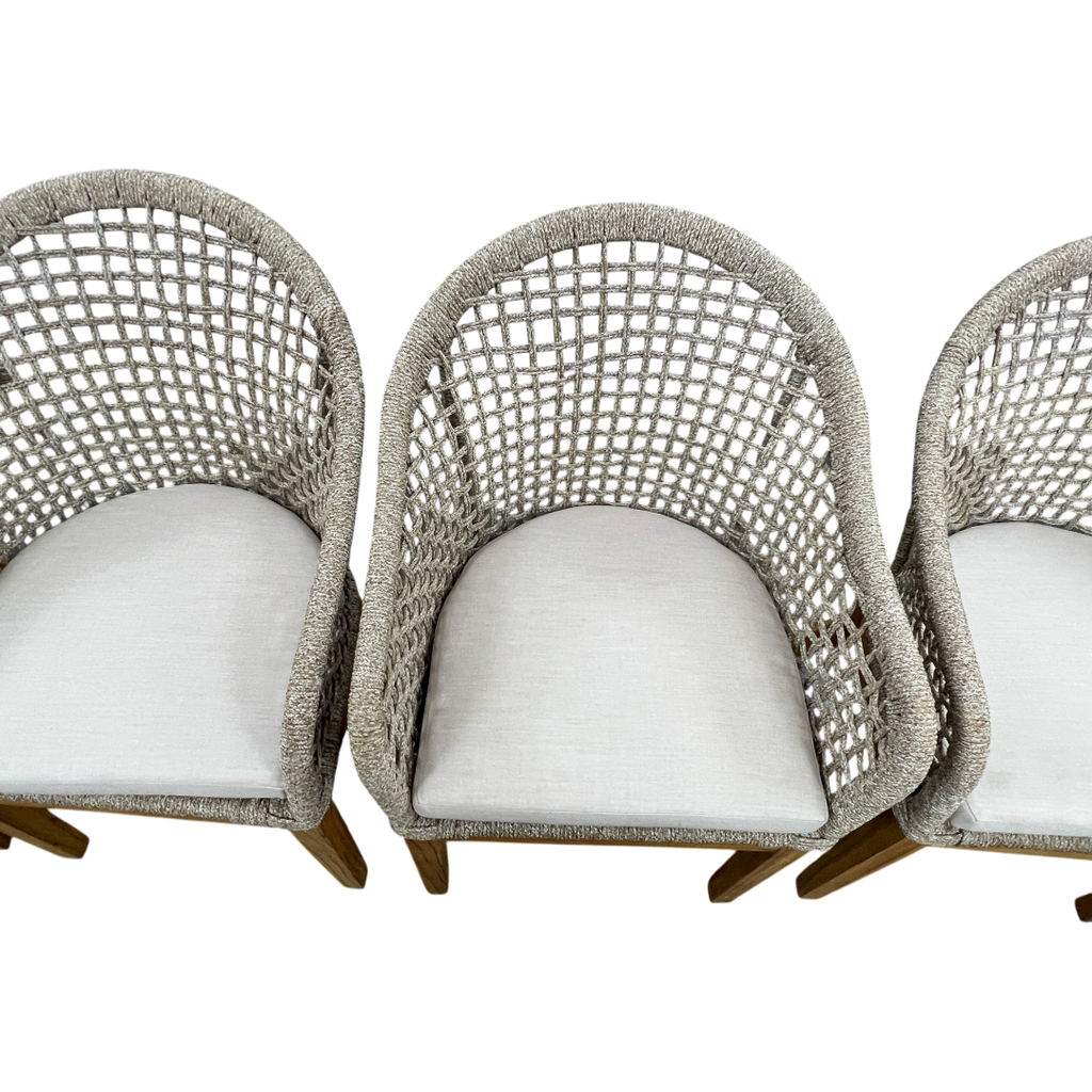 Birch Lane Akiva Patio Dining Armchair with Sunbrella Cushions (Set of 4)