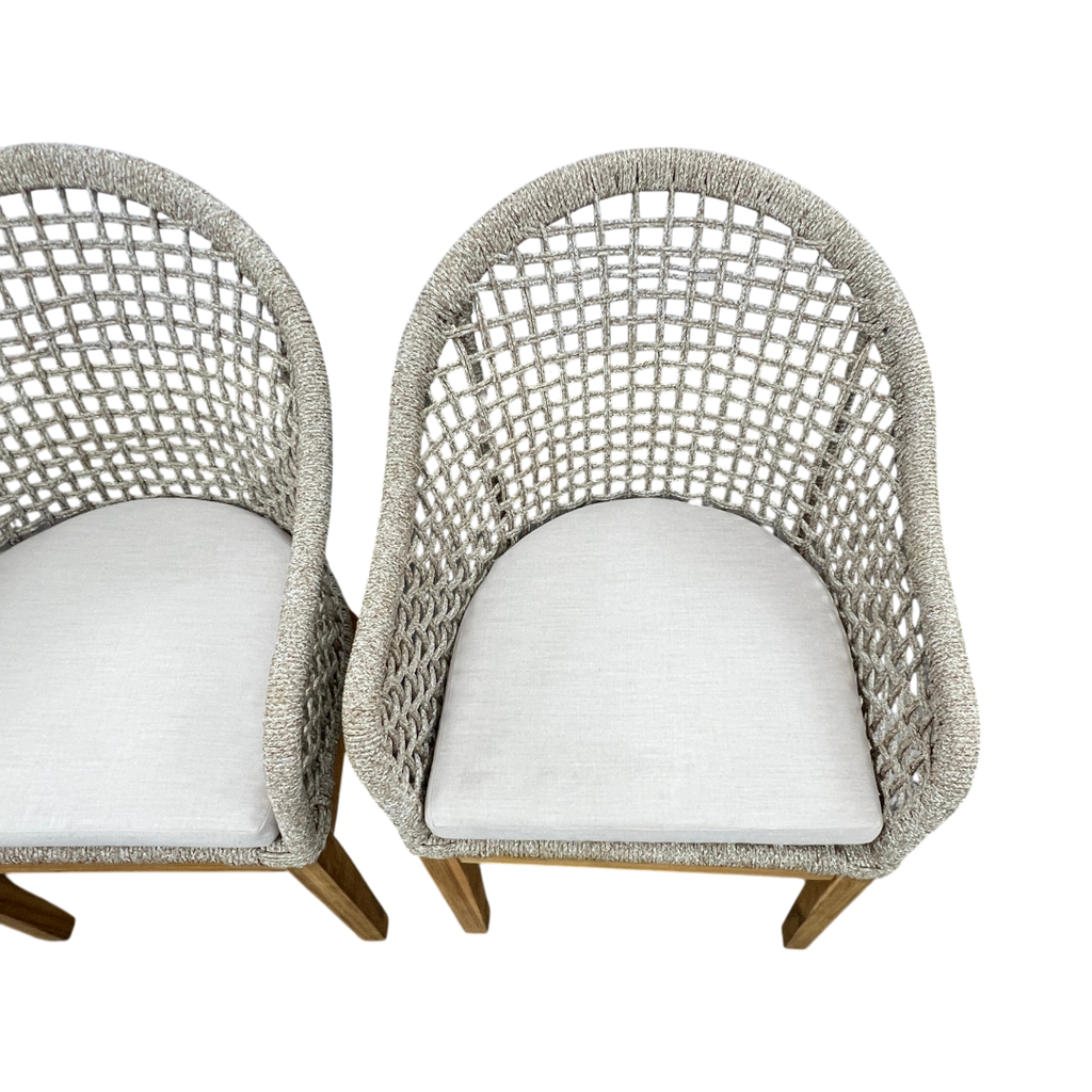 Birch Lane Akiva Patio Dining Armchair with Sunbrella Cushions (Set of 4)