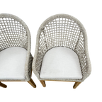 Birch Lane Akiva Patio Dining Armchair with Sunbrella Cushions (Set of 4)