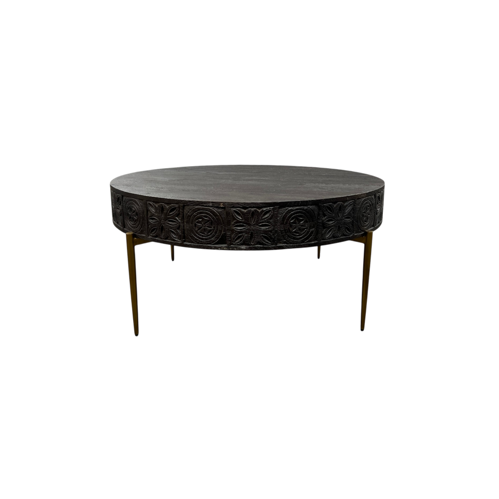 Hooker Furniture Commerce & Market Carved Round Cocktail Table