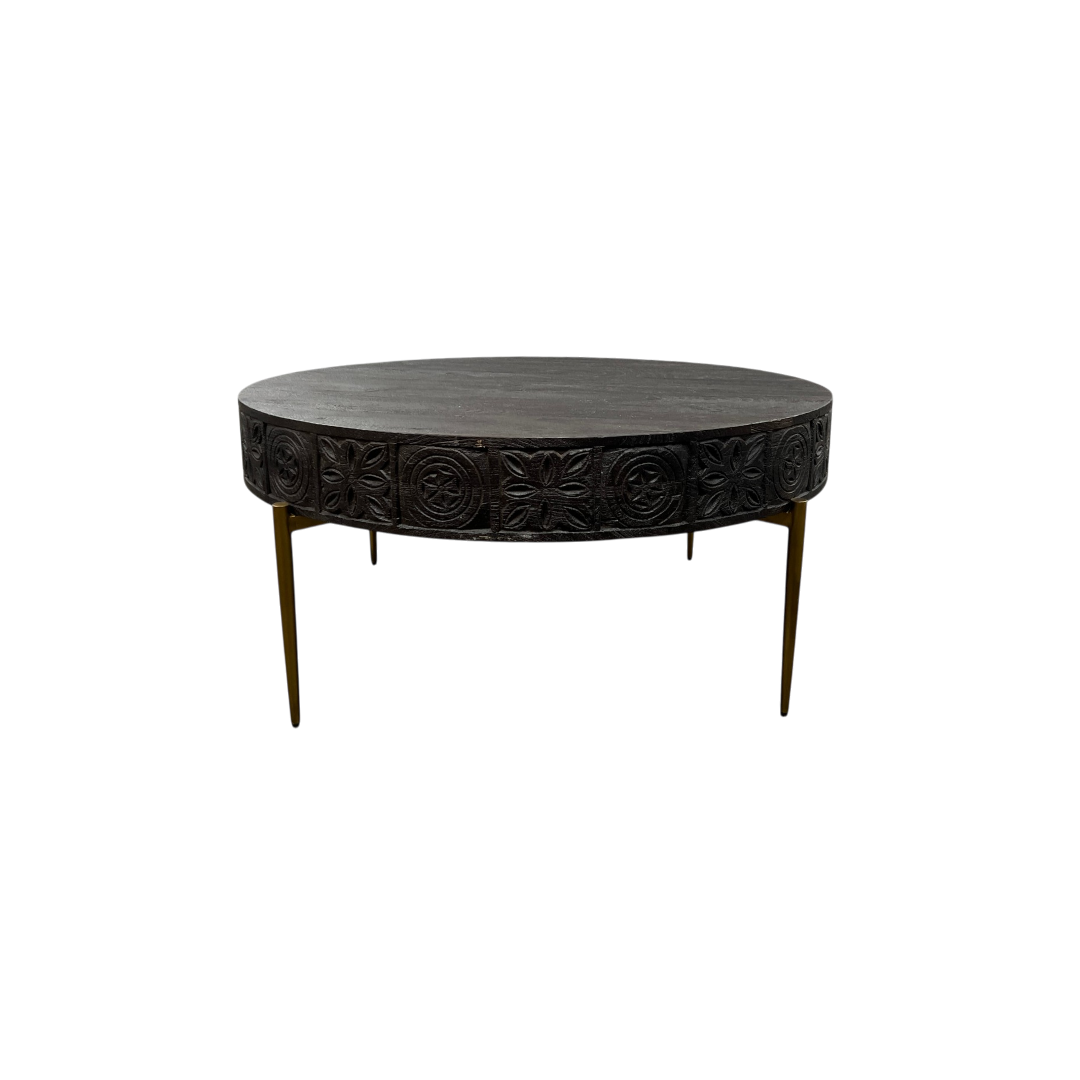 Hooker Furniture Commerce & Market Carved Round Cocktail Table