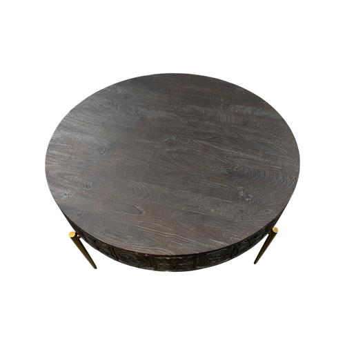 Hooker Furniture Commerce & Market Carved Round Cocktail Table, image 4