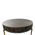 Hooker Furniture Commerce & Market Carved Round Cocktail Table