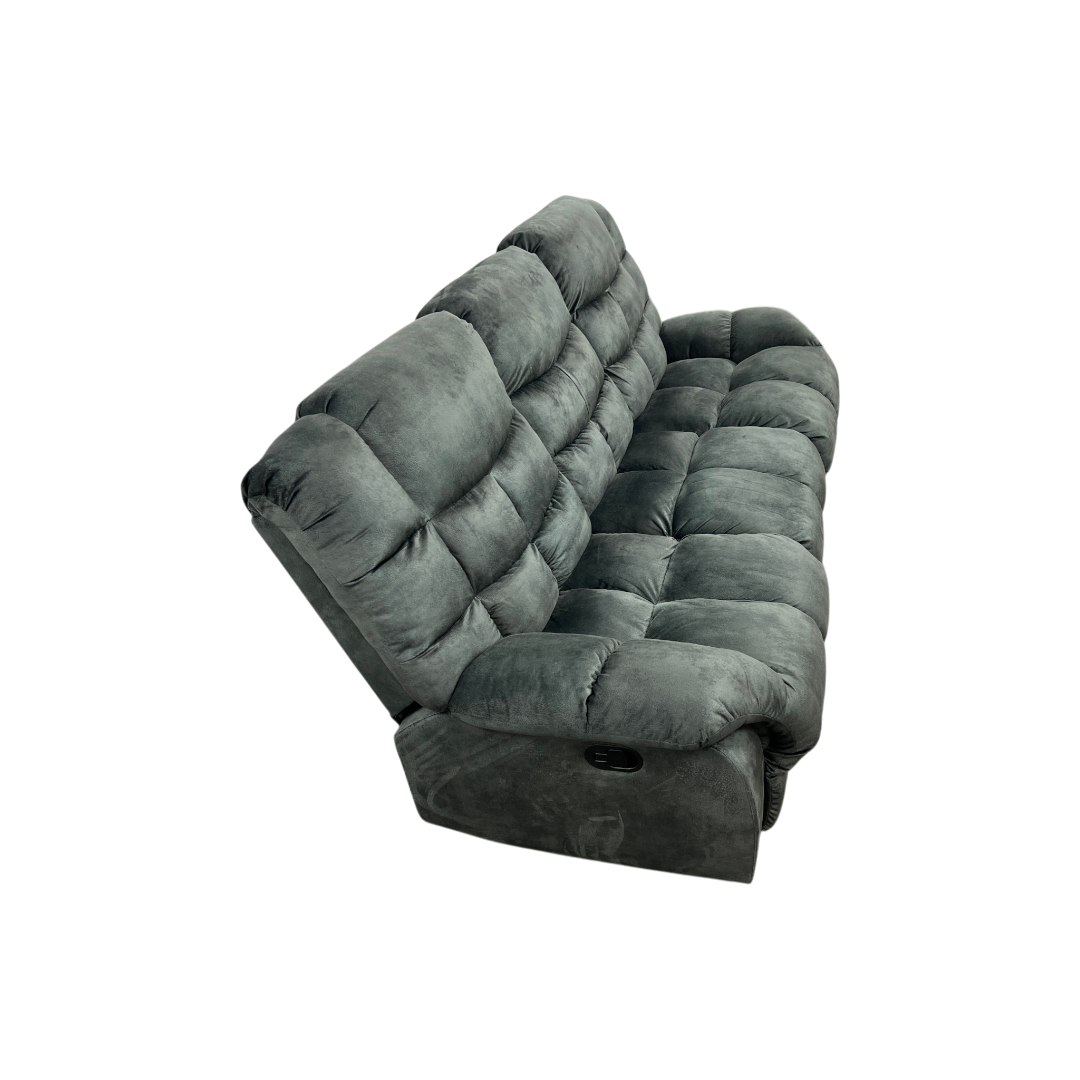 Red Barrel Studio Edilmar Wide Contemporary and Overstuffed Manual Reclining Sofa with Wide Backrest