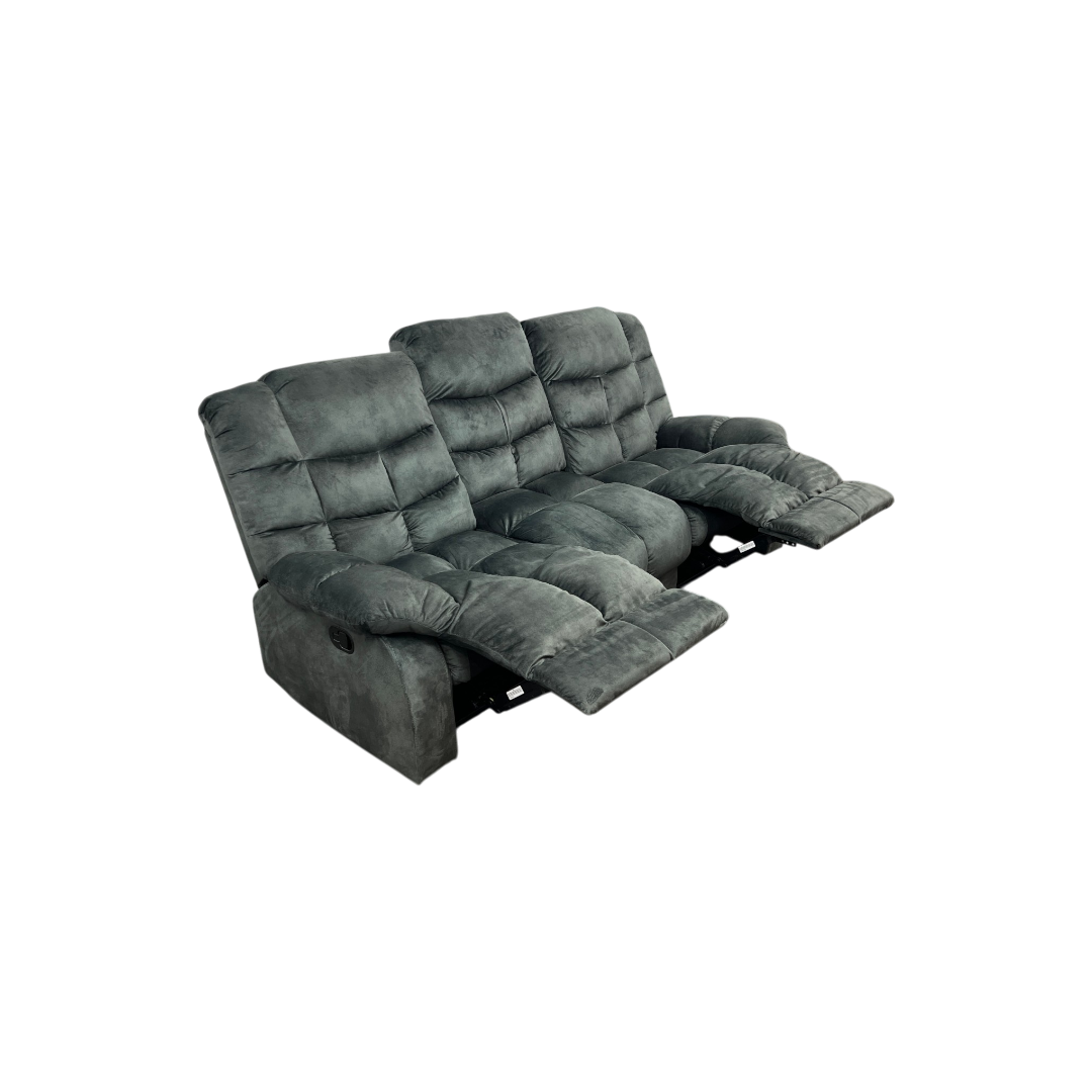 Red Barrel Studio Edilmar Wide Contemporary and Overstuffed Manual Reclining Sofa with Wide Backrest