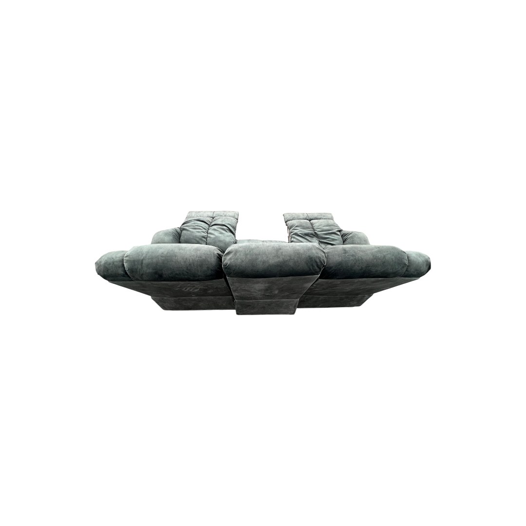 Red Barrel Studio Edilmar Wide Contemporary and Overstuffed Manual Reclining Sofa with Wide Backrest