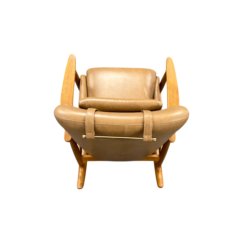 Castlery Desmond Leather Rocking Armchair