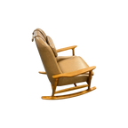 Castlery Desmond Leather Rocking Armchair