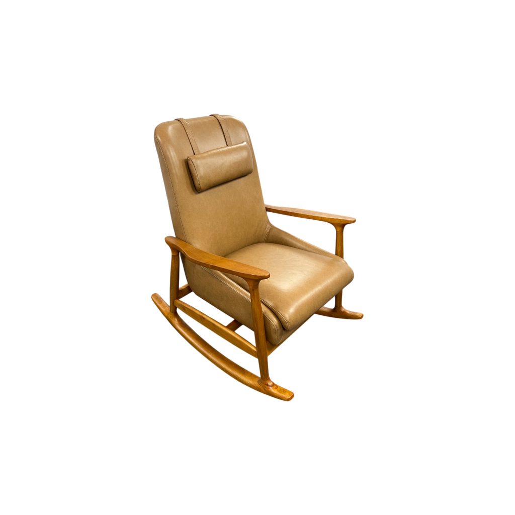 Castlery Desmond Leather Rocking Armchair