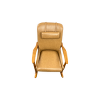 Castlery Desmond Leather Rocking Armchair