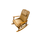 Castlery Desmond Leather Rocking Armchair
