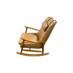 Castlery Desmond Leather Rocking Armchair