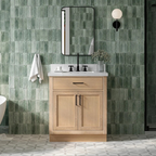 Hokku Designs  Thornaby Solid Wood Single Bathroom Vanity with Quartz Top