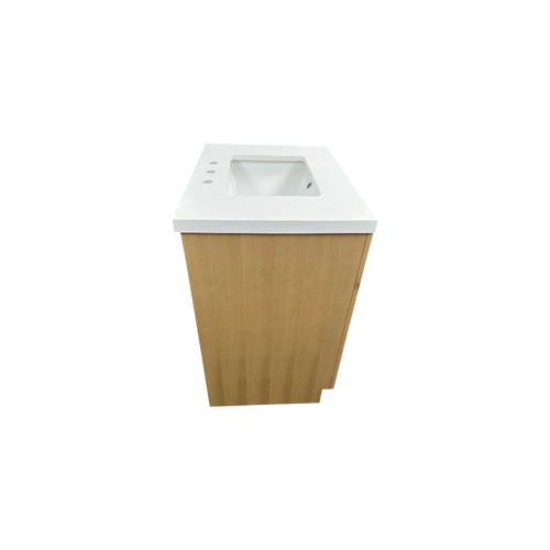 Hokku Designs  Thornaby Solid Wood Single Bathroom Vanity with Quartz Top, image 11