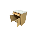 Hokku Designs  Thornaby Solid Wood Single Bathroom Vanity with Quartz Top