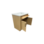 Hokku Designs  Thornaby Solid Wood Single Bathroom Vanity with Quartz Top