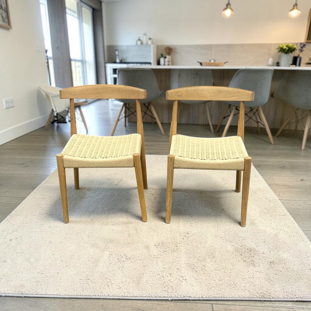 Castlery Austen Chair Set of 2 -White Wash