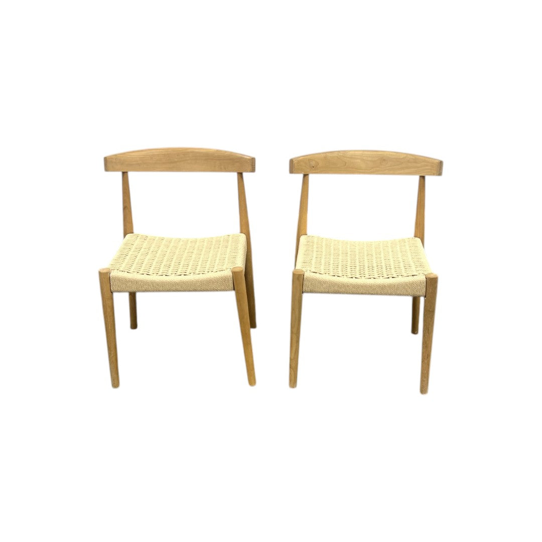 Castlery Austen Chair Set of 2 -White Wash