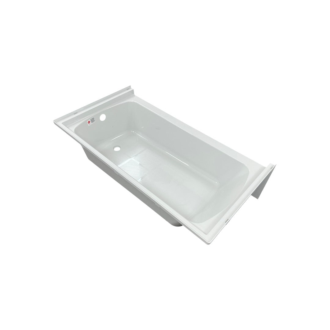 Woodbridge Composite Rectangular 3-Wall Alcove Tub (Tub Surrounded Compatible), Drain Hole TB-6032-R