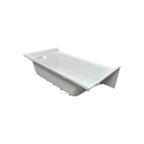 Woodbridge Composite Rectangular 3-Wall Alcove Tub (Tub Surrounded Compatible), Drain Hole TB-6032-R
