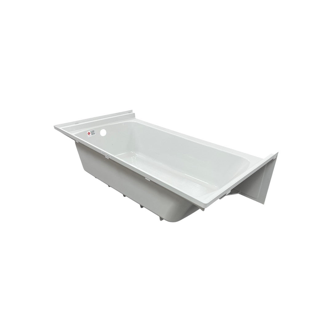 Woodbridge Composite Rectangular 3-Wall Alcove Tub (Tub Surrounded Compatible), Drain Hole TB-6032-R