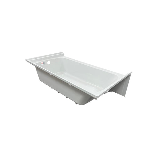 Woodbridge Composite Rectangular 3-Wall Alcove Tub (Tub Surrounded Compatible), Drain Hole TB-6032-R, image 4