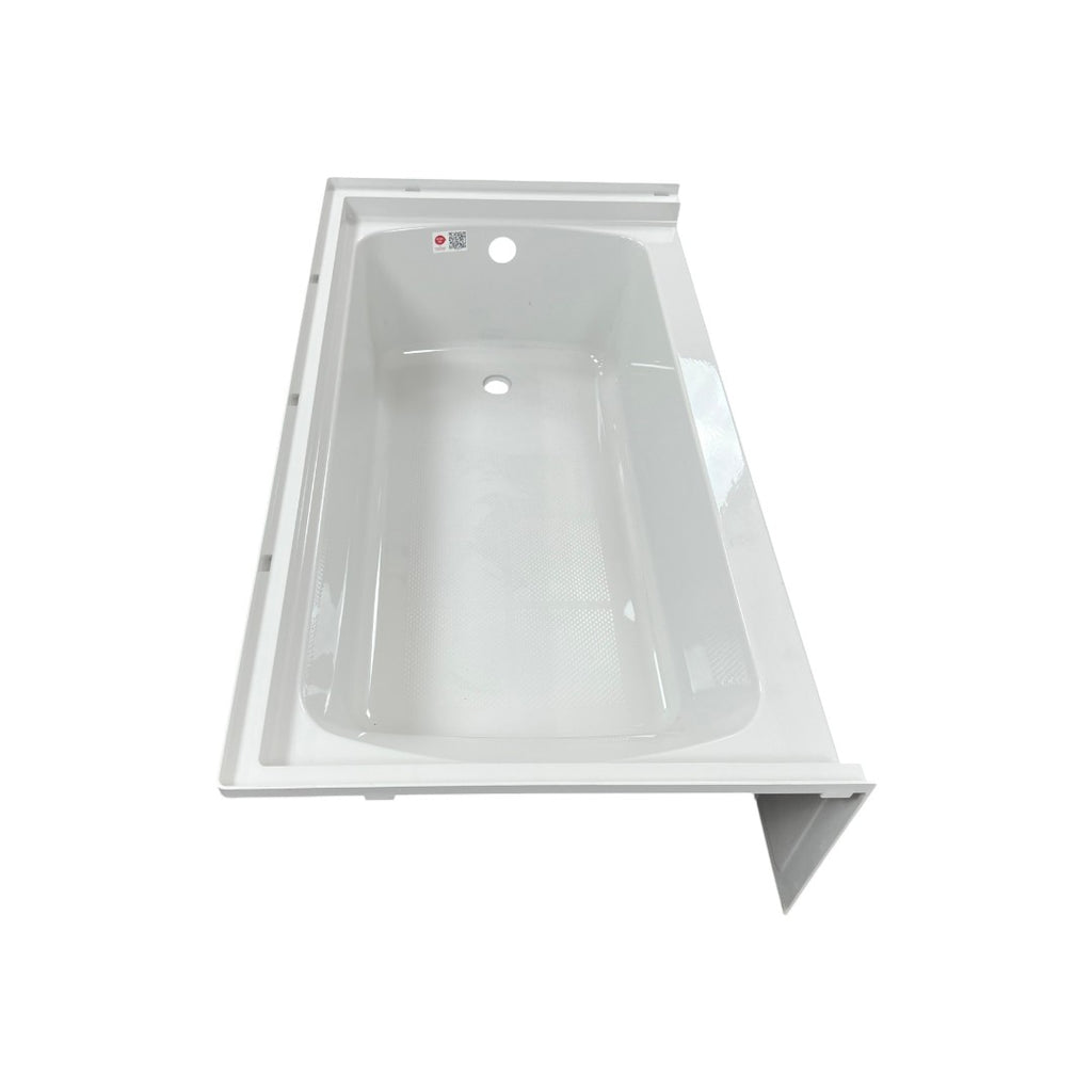 Woodbridge Composite Rectangular 3-Wall Alcove Tub (Tub Surrounded Compatible), Drain Hole TB-6032-R