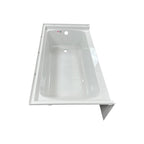 Woodbridge Composite Rectangular 3-Wall Alcove Tub (Tub Surrounded Compatible), Drain Hole TB-6032-R