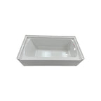 Woodbridge Composite Rectangular 3-Wall Alcove Tub (Tub Surrounded Compatible), Drain Hole TB-6032-R