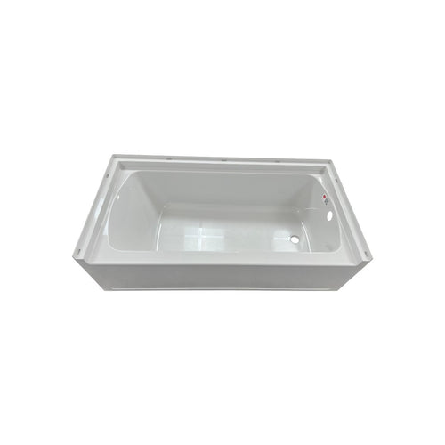 Woodbridge Composite Rectangular 3-Wall Alcove Tub (Tub Surrounded Compatible), Drain Hole TB-6032-R, image 7